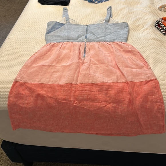 100% linen Cynthia Rowley dress sz10 - Picture 3 of 3